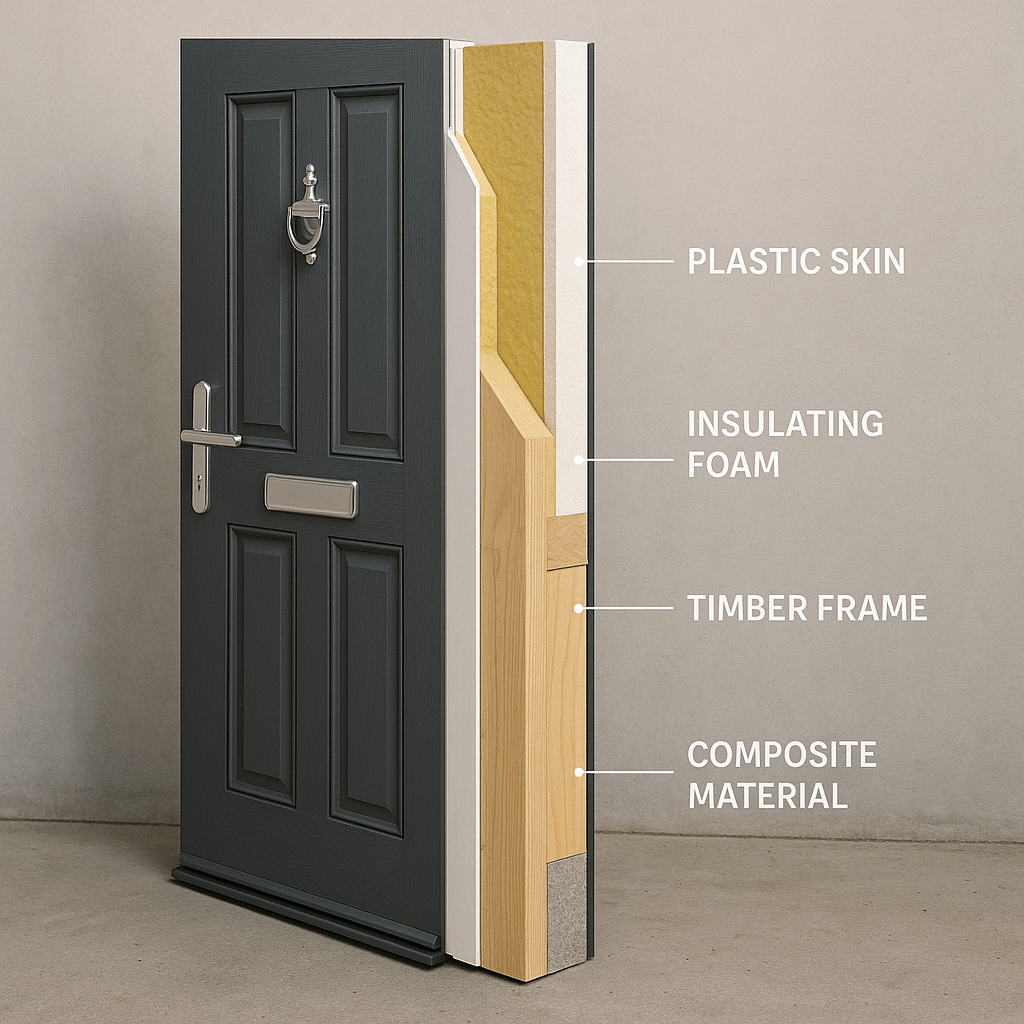 Vertical Cross-Section of Composite Door